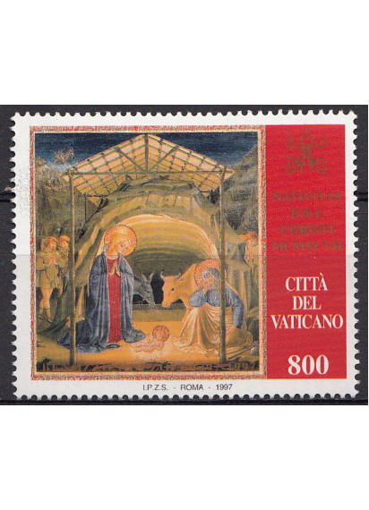 1997 Vaticano Natale 1 Valore Sassone 1095